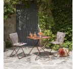 Mesa exterior metal plegable Balcony