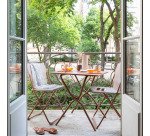 Silla exterior metal plegable Balcony