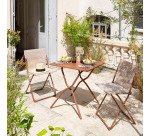 Mesa exterior metal plegable Balcony