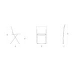 Chaise pliante ultra-compacte BALCONY - Toile Batyline