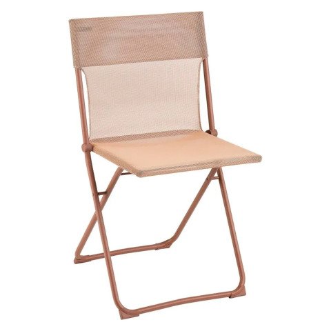 Silla exterior metal plegable Balcony terracota