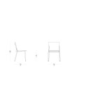 Stoel groot comfort HORIZON - Batyline stof - Zwarte stalen poot