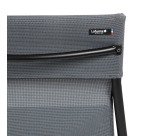 Stoel groot comfort HORIZON - Batyline stof - Zwarte stalen poot