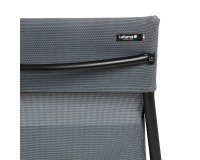 Stoel groot comfort HORIZON - Batyline stof - Zwarte stalen poot