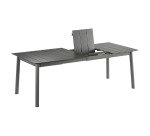 Table de jardin en aluminium extensible ORON - 6 à 8 personnes - aluminium
