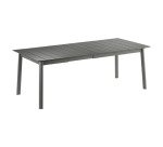 Table de jardin en aluminium extensible ORON - 6 à 8 personnes - aluminium