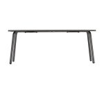 Table basse rectangulaire d'extérieur HORIZON - H 41 x L 102 x P 59 cm - Gris - Acier
