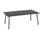 Table basse rectangulaire d'extérieur HORIZON - H 41 x L 102 x P 59 cm - Gris - Acier