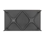 Table basse rectangulaire d'extérieur HORIZON - H 41 x L 102 x P 59 cm - Gris - Acier