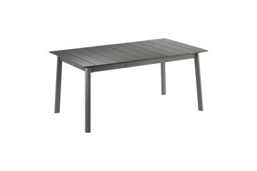 Table de jardin en aluminium extensible ORON - 6 à 8 personnes - aluminium