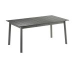 Table de jardin en aluminium extensible ORON - 6 à 8 personnes - aluminium