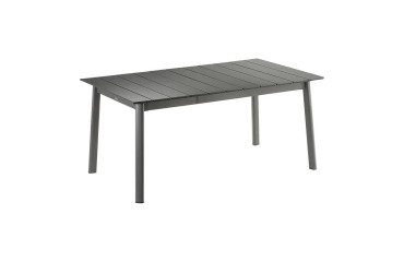 Table de jardin en aluminium extensible ORON - 6 à 8 personnes - aluminium