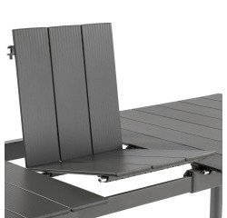 Garten ausziehbarer Aluminiumtisch ORON - 6 bis 8 Personen - Aluminium