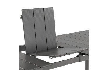 Tuintafel ORON HORIZON - Uitschuifbaar - 6 tot 8 personen - Grijs - Van aluminium
