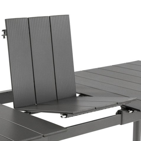 Tuintafel ORON HORIZON - Uitschuifbaar - 6 tot 8 personen - Grijs - Van aluminium