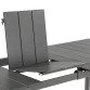 Extendable garden table ORON HORIZON - 6 to 8 people - Grey - Made of aluminum