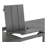 Table de jardin en aluminium extensible ORON - 6 à 8 personnes - aluminium
