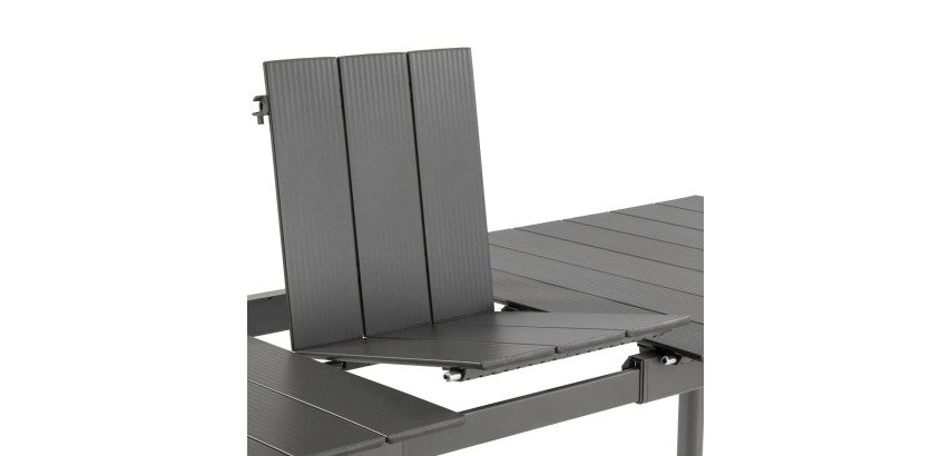 Garden table in extendable aluminum ORON - 6 to 8 people - aluminum
