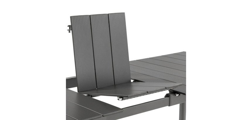 Garten ausziehbarer Aluminiumtisch ORON - 6 bis 8 Personen - Aluminium