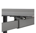 Table de jardin en aluminium extensible ORON - 6 à 8 personnes - aluminium