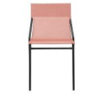 Chaise assise grand-confort HORIZON - Toile Batyline - Pied acier noir
