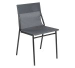 Chair with high comfort seat HORIZON - Batyline fabric