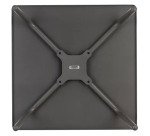 Table basse carrée d'extérieur HORIZON - H 41 x L 59 x P 59 cm - Gris - Acier