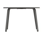 Table basse carrée d'extérieur HORIZON - H 41 x L 59 x P 59 cm - Gris - Acier