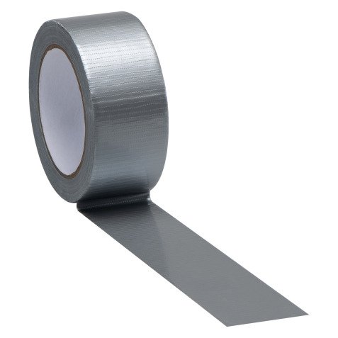 Grey cloth adhesive tape for repair work 48 mm x 25 m