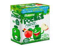 Compote de pommes Materne - 4 Gourdes de 90 g -