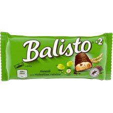 Barre muesli noisettes raisins Balisto - 37 g