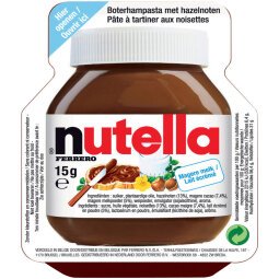 Nutella in individuele verpakking van 15 g - Doos van 120