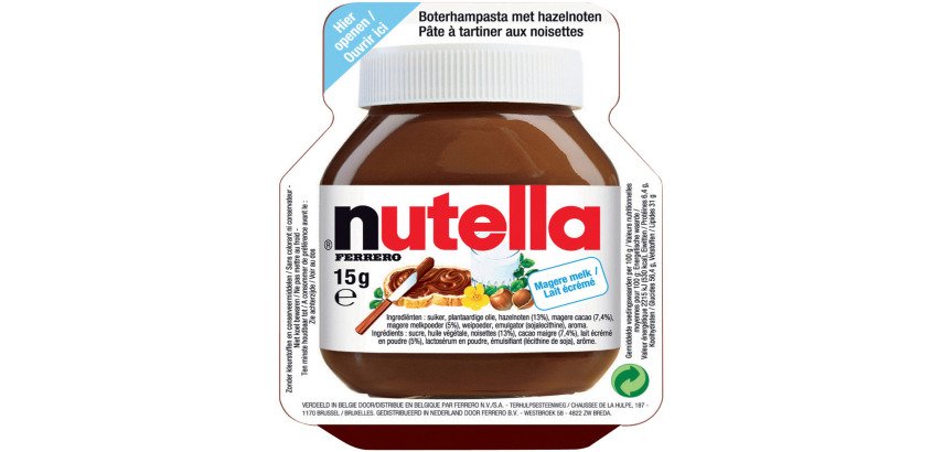 Nutella en barquette individuelle de 15 g  - Carton de 120