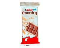 Barre céréalière enrobée de chocolat Kinder Country - 23,5 g