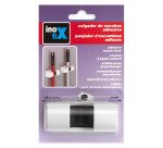 Crochet à balai adhésif ou a visser, blanc