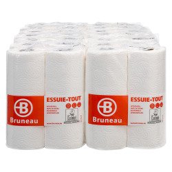 Pack 28 rouleaux Essuie-tout ménager Bruneau + 28 rouleaux OFFERTS