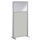 Cloison b-zen semi vitree bois h180 p81 hetre avec pied fixe
