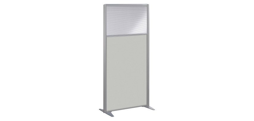 Cloison de séparation semi vitrée bois B-Zen - H 180 x L 81 cm
