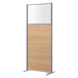Cloison de séparation semi vitrée bois B-Zen - H 180 x L 81 cm