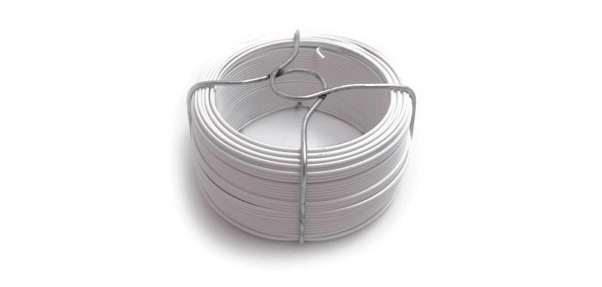 Fil attache en acier plastifié Ø 1,4 mm - Bobine de 50 m