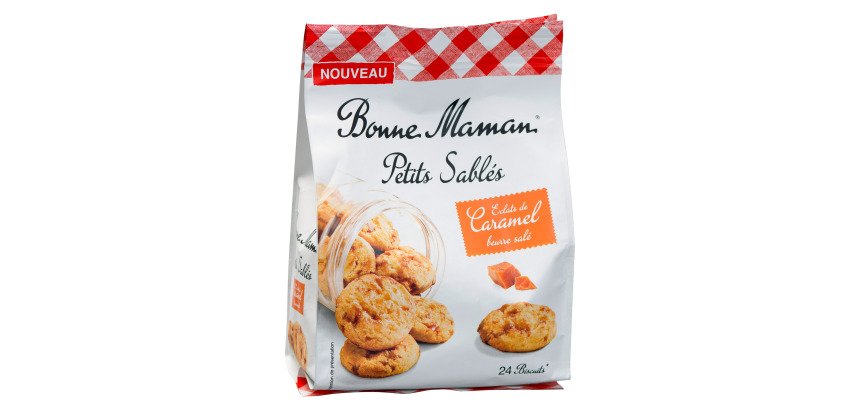 Petits Sablés éclats de caramel beurre salé Bonne Maman - Sachet de 250 g
