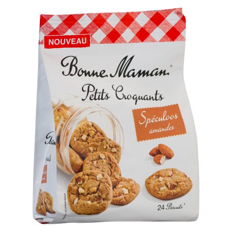 Small crunchy Speculoos almond cookies by Bonne Maman - 250 g bag