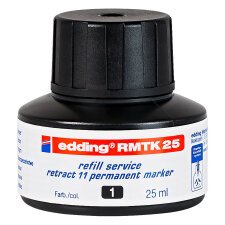 Recharge RMTK 25 pour marqueur permanent Edding 11 pointe ogive 1,5 à 3 mm