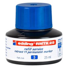 Recharge RMTK 25 pour marqueur permanent Edding 11 pointe ogive 1,5 à 3 mm