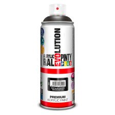 Peinture acrylique métallisé Pintyplus Evolution noir MT153 - Aérosol de 400 ml