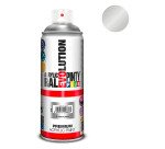 Peinture acrylique brillante Pintyplus Evolution - Aérosol de 400 ml, argent P150