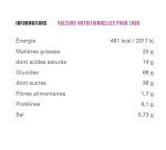 Barre de 4 petits carrés à croquer chocolat au lait et caramel Michel et Augustin - Boîte de 18