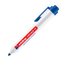 Marqueur permanent Edding 11 rétractable pointe ogive 1,5 à 3 mm