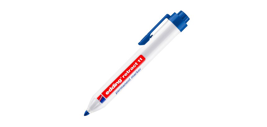 Marqueur permanent Edding 11 rétractable pointe ogive 1,5 à 3 mm