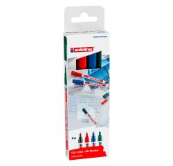 Permanent marker Edding 8400 CD/DVD 0.5 to 1 mm point - Pack of 4
